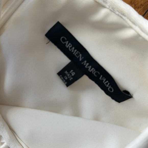 Carmen Marc Valvo white dress 14 - Picture 2 of 7